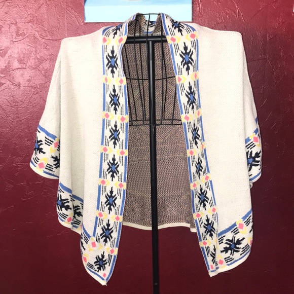 Flying Tomato Aztec Cardigan Shawl S/M - Picture 2 of 7